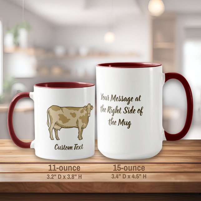 Taza Coffee Mug de perfil de vaca (Subido por el creador)