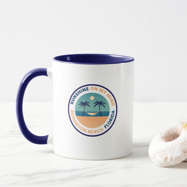 Taza Coffee Mug de Redington Beach Florida (Con donut)