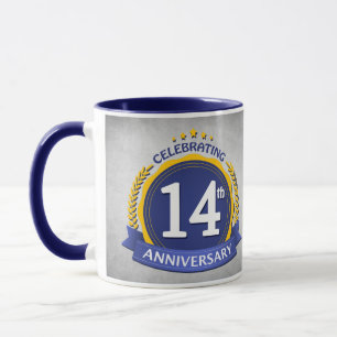 Taza Coffee Mug, decimocuarto aniversario del Boda