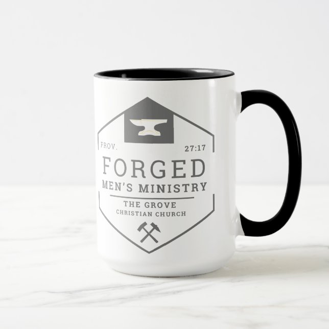 Taza Coffee Mug del Ministerio de Hombres Forjados (Derecha)