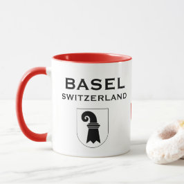 Taza Coffee Mug Escudo de Basilea Suiza