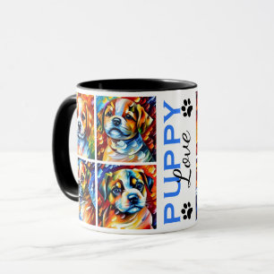Taza Coffee Mug estilizado de cachorros cúrcuitos