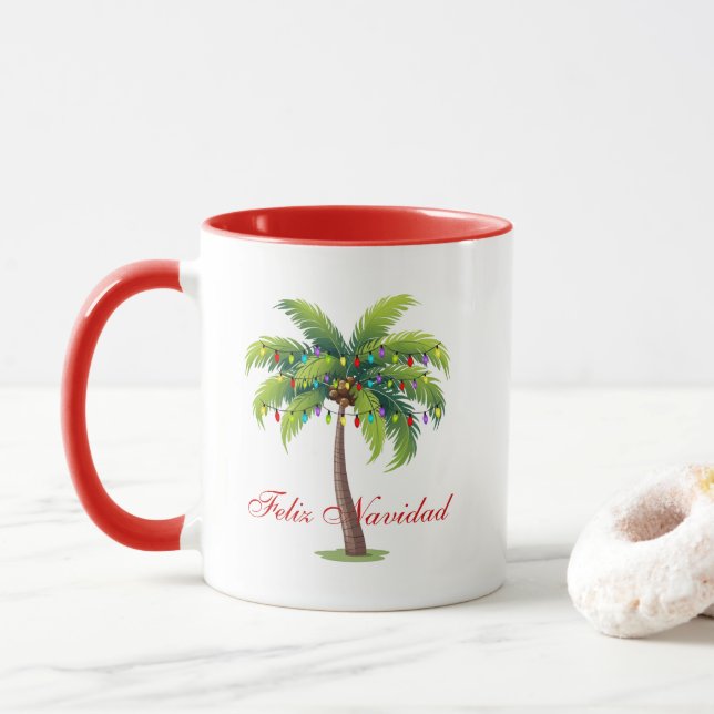 Taza Coffee Mug Feliz Navidad (Con donut)