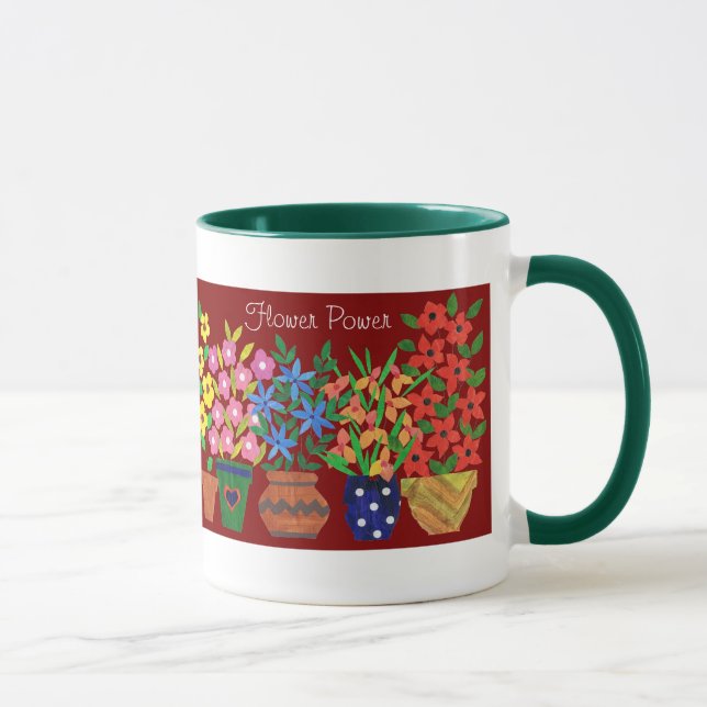 Taza Coffee Mug "Flower Power" (Derecha)