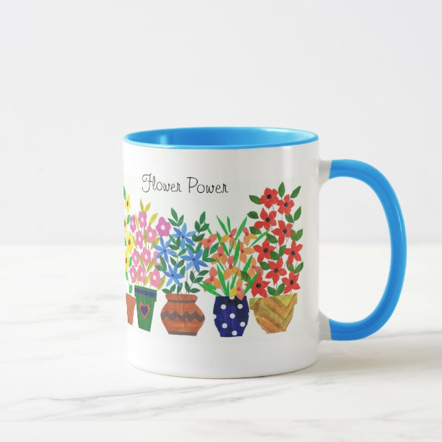 Taza Coffee Mug "Flower Power" (Derecha)