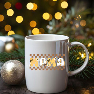 Taza Coffee mug for mom with the phrase in retro font.