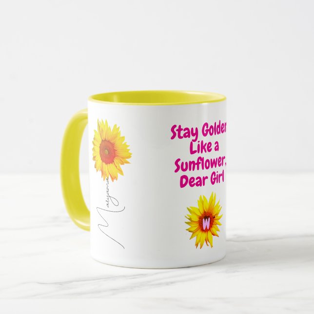 Taza Coffee Mug Gift para Chicas (Cita única) (Anverso izquierdo)