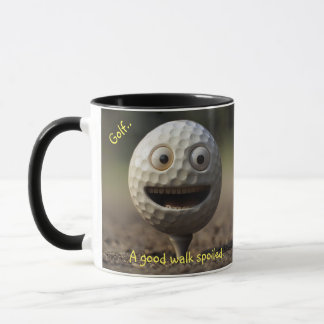 Taza Coffee Mug Golfers, "Un buen paseo estropeado"