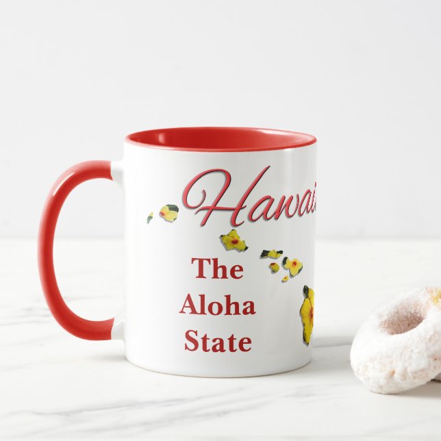 Taza Coffee Mug - HAWAII (Con donut)