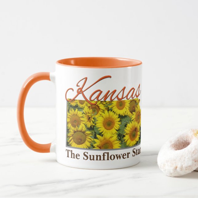 Taza Coffee Mug - KANSAS (Con donut)