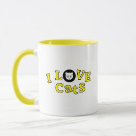 Taza Coffee Mug Me encanta el diseño del gato