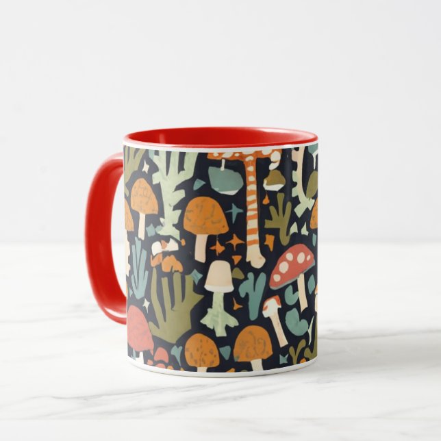 Taza coffee mug mushrooms (Anverso izquierdo)