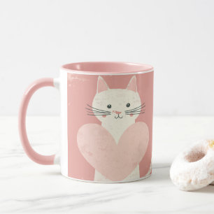 Taza Coffee Mug Para Los Amantes Del Gato Vintage Del T