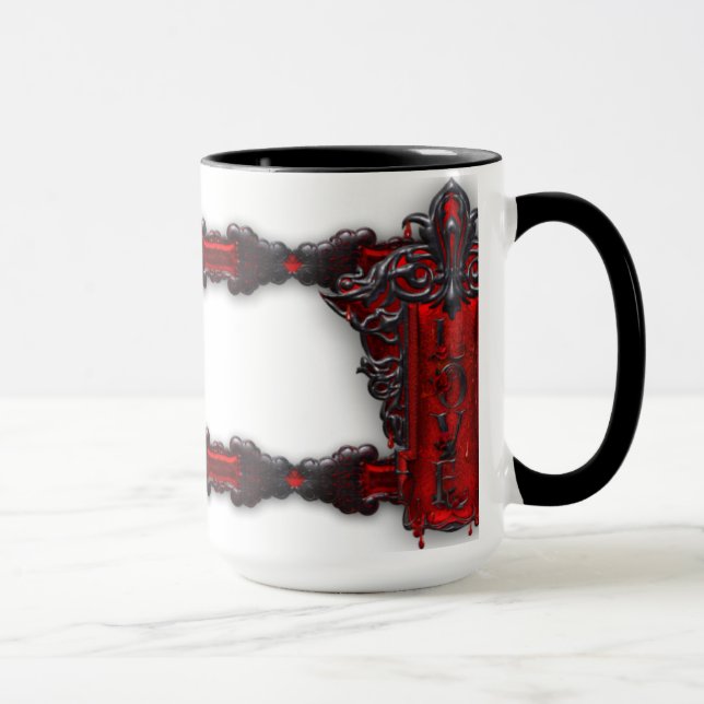 Taza Coffee Mug, San Valentín gótico (Derecha)