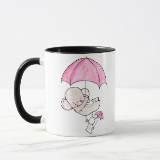 Taza Coffee Mugs de elefante y conejo