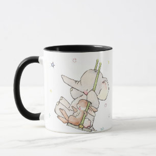 Taza Coffee Mugs de elefante y conejo