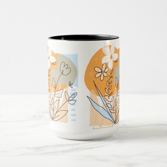 Taza Coffee Mugs de flores silvestres (Centro)