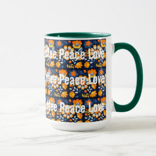 Taza Coffee Peace Love