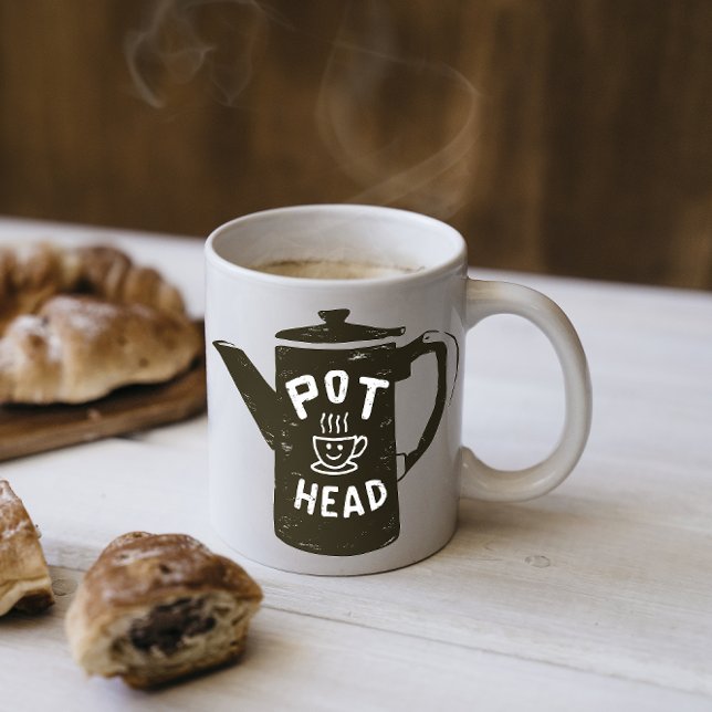 Taza Coffee Pot Head (Subido por el creador)