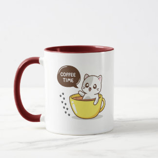 Taza Coffee time lindo cat