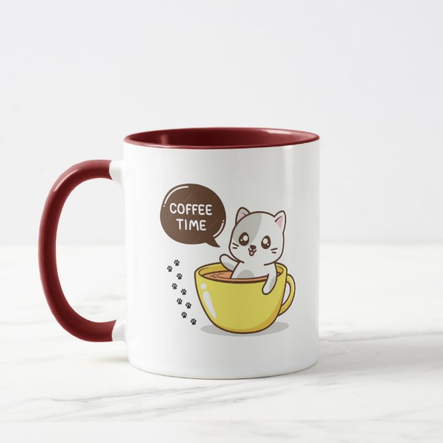 Taza Coffee time lindo cat (Izquierda)