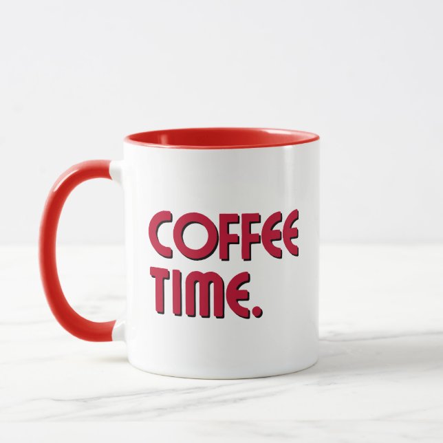 Taza Coffee Time | Simple Minimalist Everyday Coffee (Izquierda)