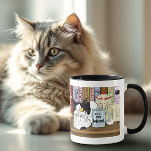 Taza Coffee Tuxedo Cat Funny