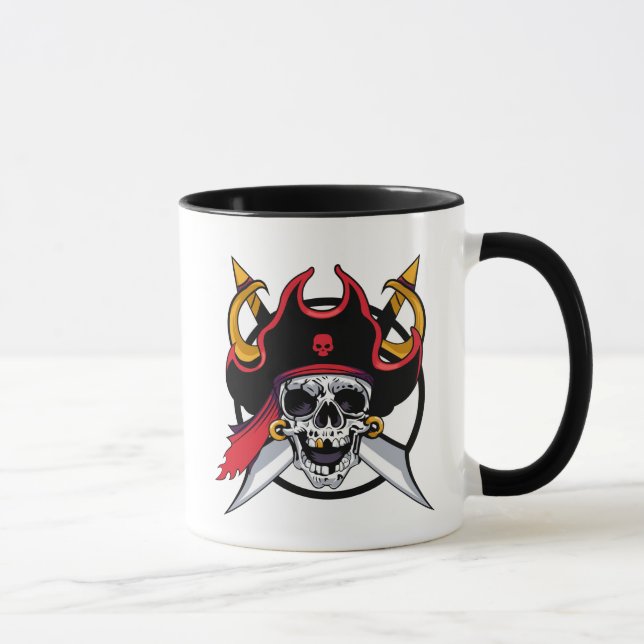 Taza Cofffee Mug-Pirate Skull (Derecha)