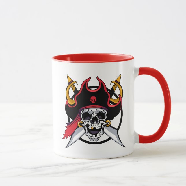 Taza Cofffee Mug-Pirate Skull (Derecha)