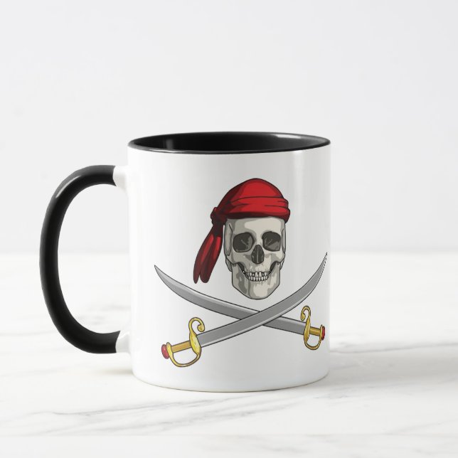 Taza Cofffee Mug-Pirate Skull (Izquierda)
