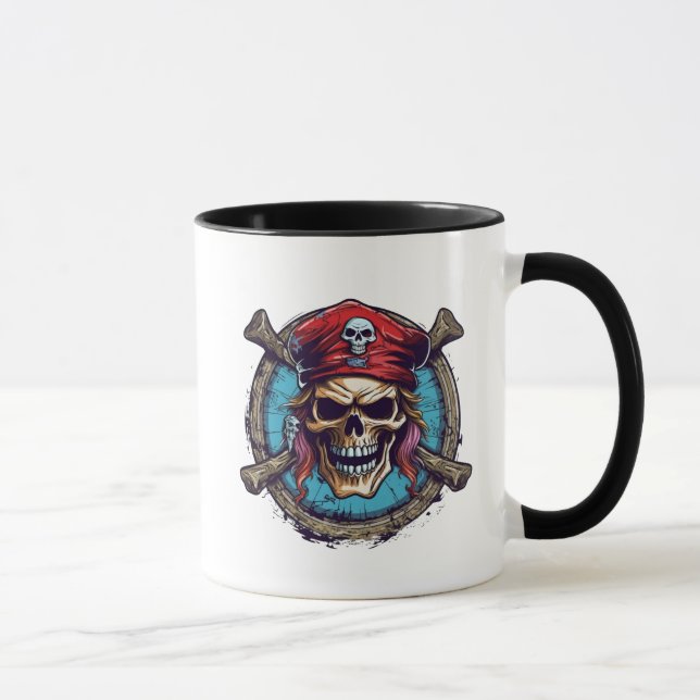 Taza Cofffee Mug-Pirate Skull (Derecha)