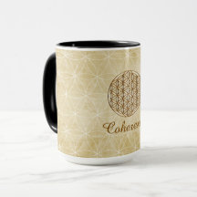 Taza "Coherencia" Flor de la Vida