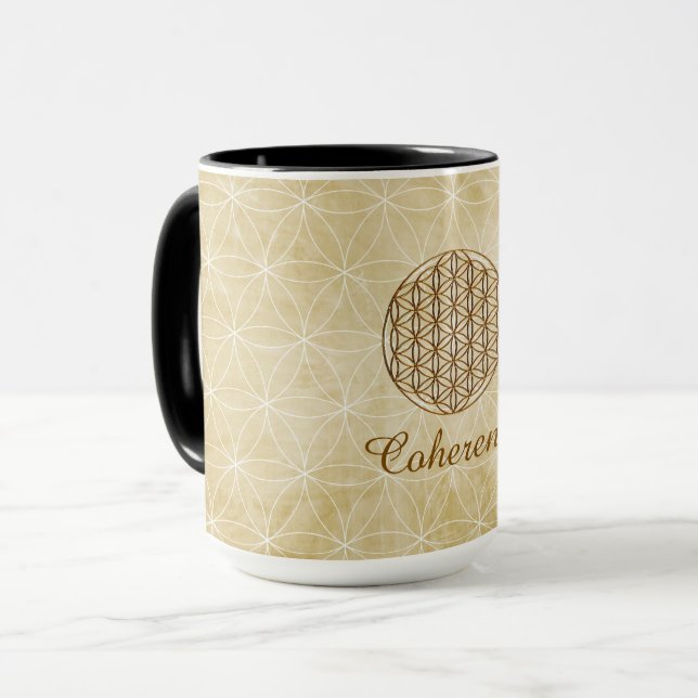 Taza "Coherencia" Flor de la Vida (Anverso izquierdo)