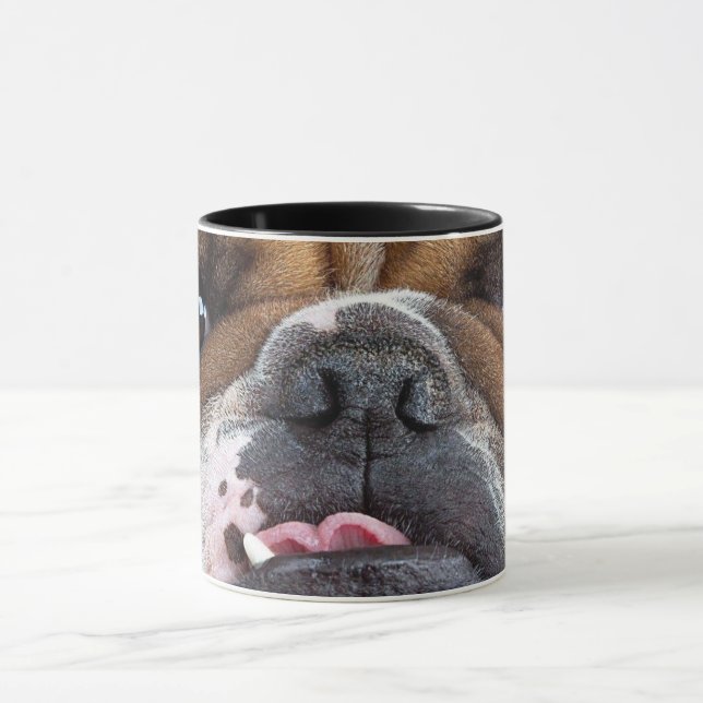 Taza Cojín decorativo de Bulldog inglés (Centro)