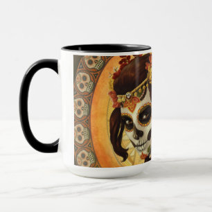 Taza Cojín decorativo Dia De Los Muertos