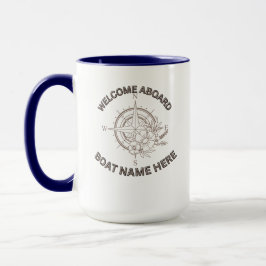 Taza Cojines de bienvenida a bordo