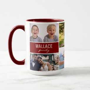 Taza Colage de Fotos Familiares Personalizado Reunión R