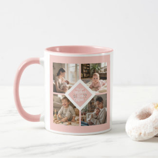 Taza Colaje de Fotos Personalizado para el Primer Día d