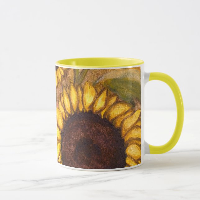 Taza Colas de girasol Mugs Alegres Gafas Amarillas (Derecha)