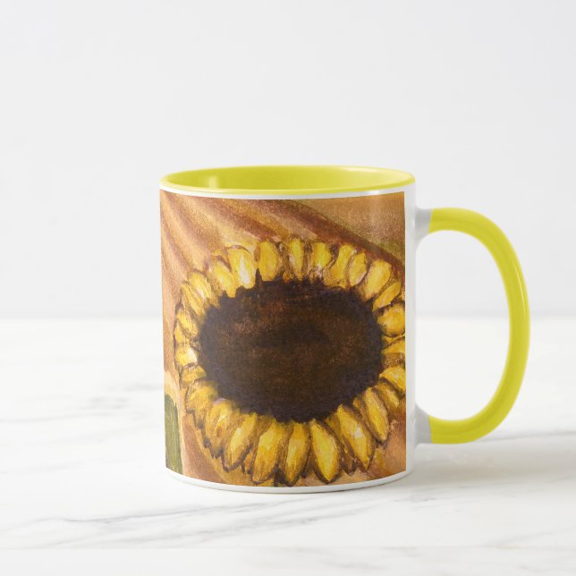 Taza Colas de girasol Mugs Alegres Gafas Amarillas (Derecha)