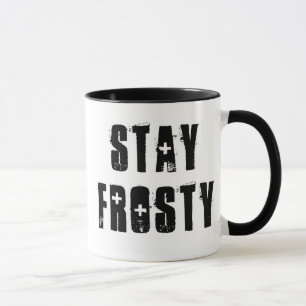 Taza Colbert dice la estancia del ~ escarchada