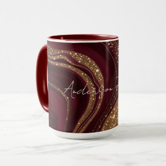 Taza Colección Burgundy de Lujo de Moda