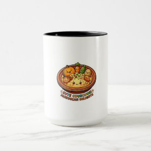 Taza Colección Cute Kawaii Couscous Marroquí para Reuni