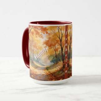 Taza Colección de Acción de Gracias Dorada de Otoño