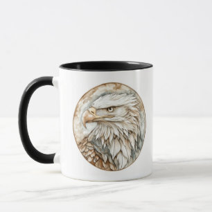 Taza Colección de águila salvaje del águila calva y la