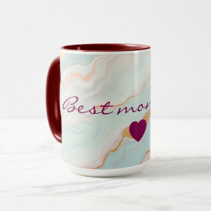 Taza Colección de lujo dorado popular rosa blush menta