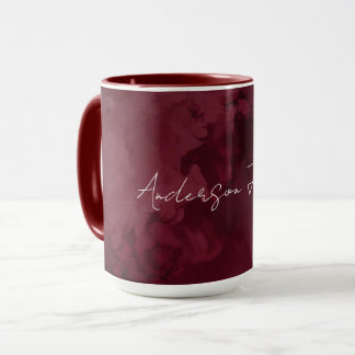 Taza Colección de moda de oro burdeos de lujo