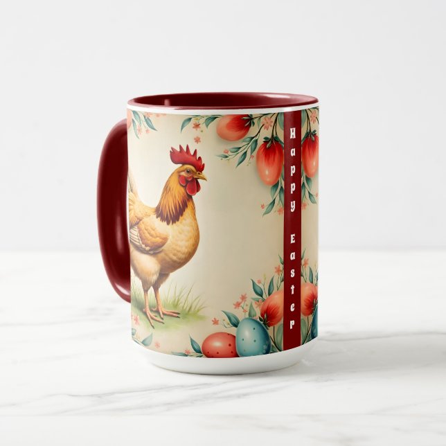 Taza Colección de moda de Pascua Vintage (Anverso izquierdo)