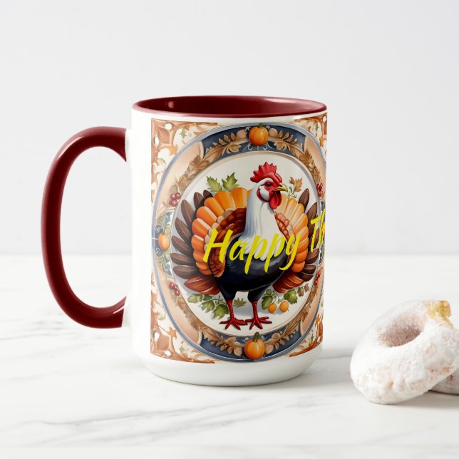 Taza Colección de otoño de la calabaza moderna de Acció (Con donut)