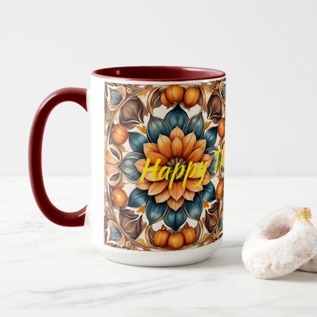 Taza Colección de otoño de la popular calabaza de Acció (Con donut)